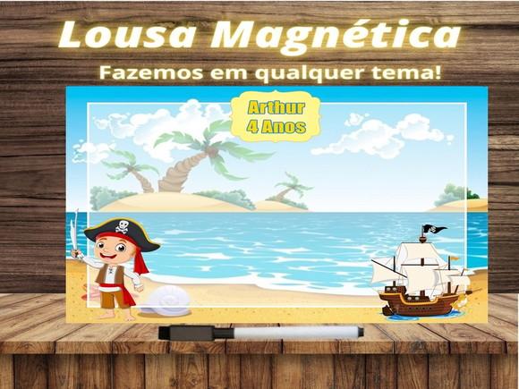 Lousa Magnética Pirata com Embalagem