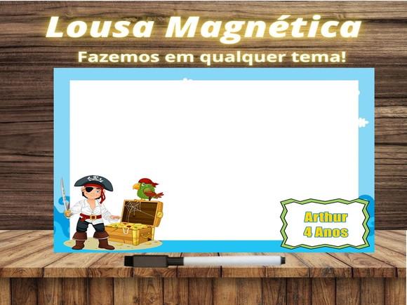 Lousa Magnética Pirata com Embalagem