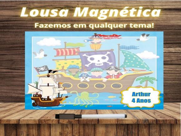 Lousa Magnética Pirata com Embalagem