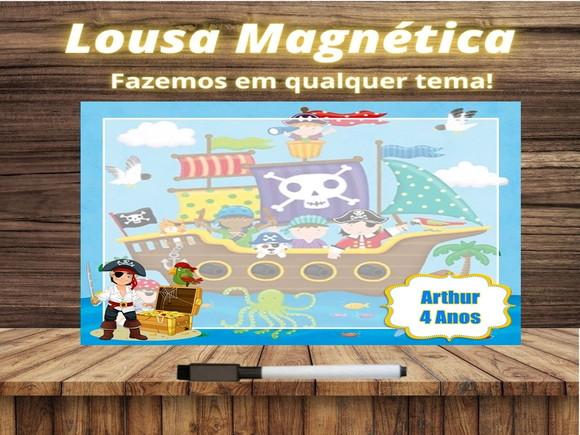Lousa Magnética Pirata com Embalagem