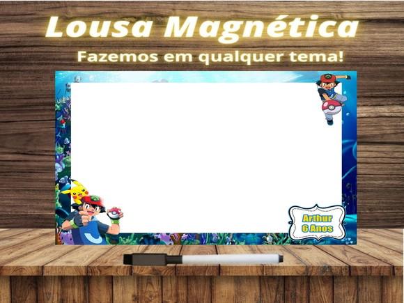Lousa Magnética Pokémon com Embalagem
