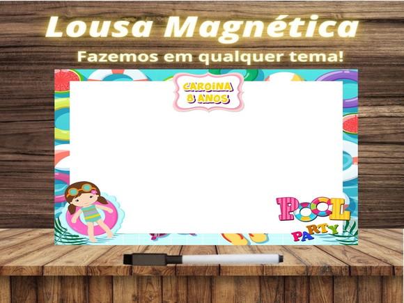 Lousa Magnética Pool Party com Embalagem