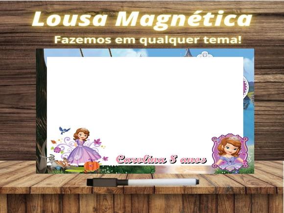 Lousa Magnética Princesinha Sofia com Embalagem