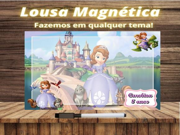 Lousa Magnética Princesinha Sofia com Embalagem