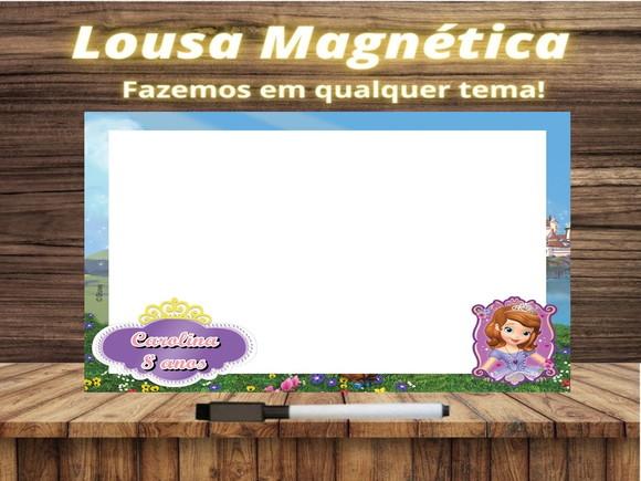 Lousa Magnética Princesinha Sofia com Embalagem