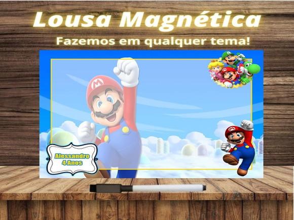 Lousa Magnética Super Mário com Embalagem