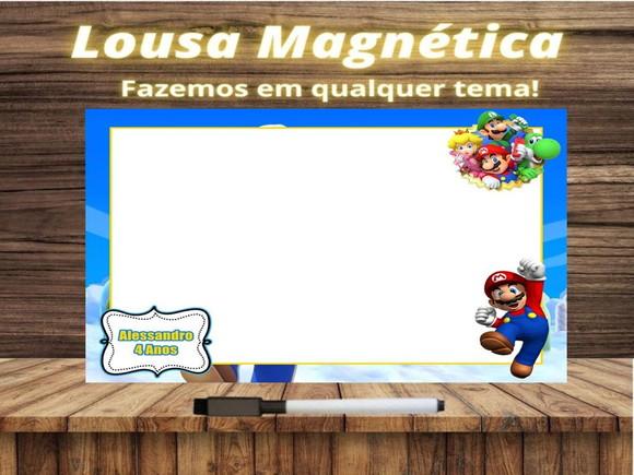 Lousa Magnética Super Mário com Embalagem
