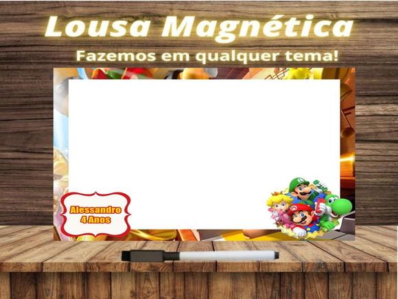 Lousa Magnética Super Mário com Embalagem