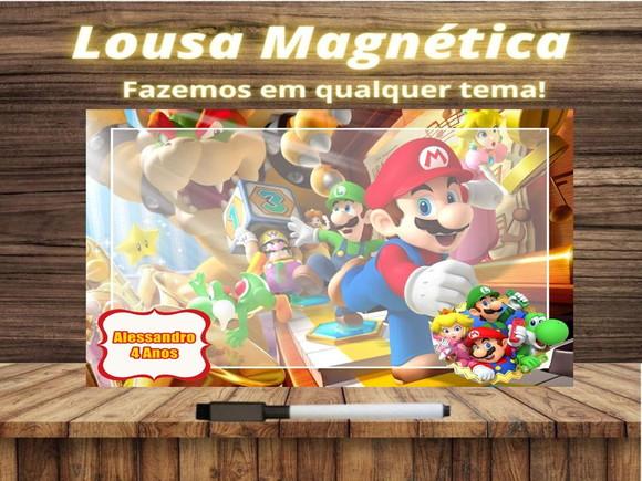 Lousa Magnética Super Mário com Embalagem