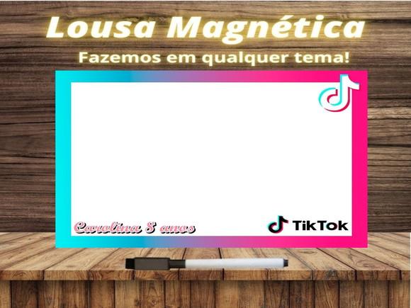 Lousa Magnética Tik Tok com Embalagem
