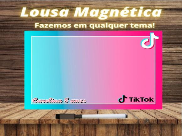 Lousa Magnética Tik Tok com Embalagem