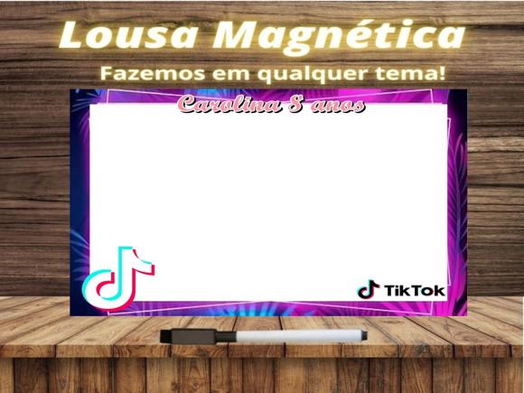 Lousa Magnética Tik Tok com Embalagem