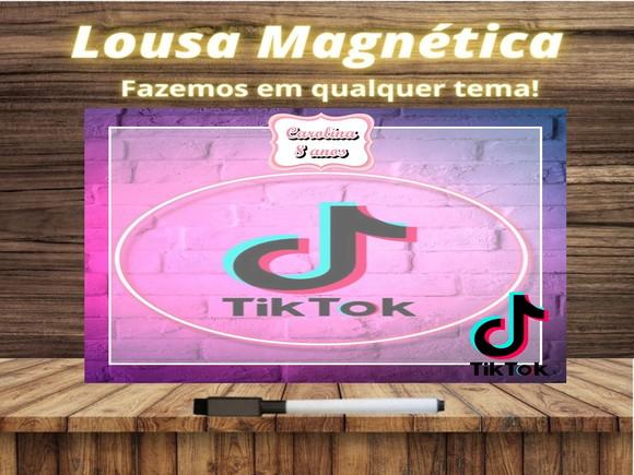 Lousa Magnética Tik Tok com Embalagem
