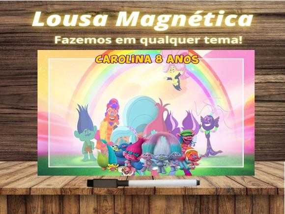 Lousa Magnética Trolls com Embalagem