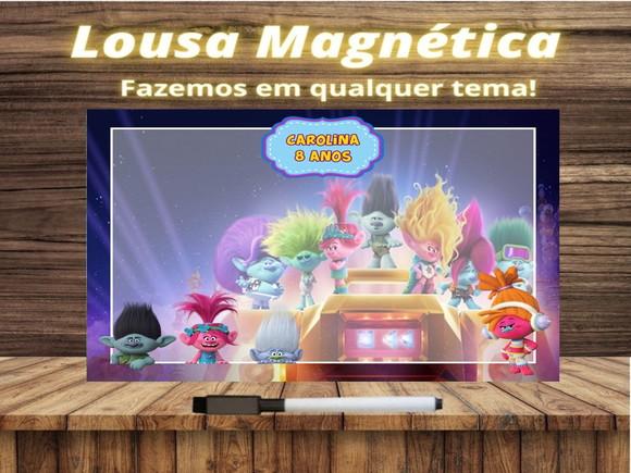 Lousa Magnética Trolls com Embalagem