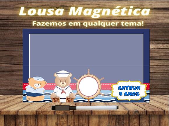Lousa Magnética Ursinho Marinheiro com Embalagem