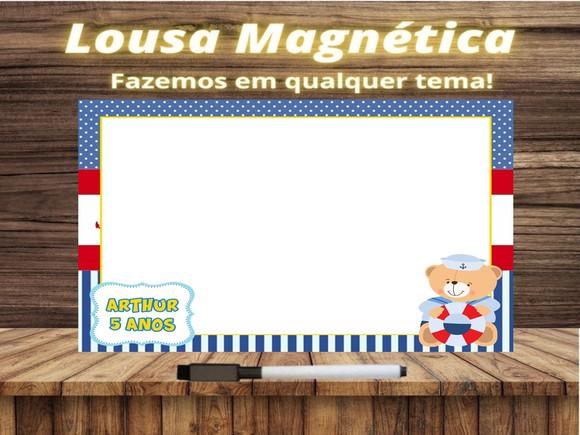 Lousa Magnética Ursinho Marinheiro com Embalagem