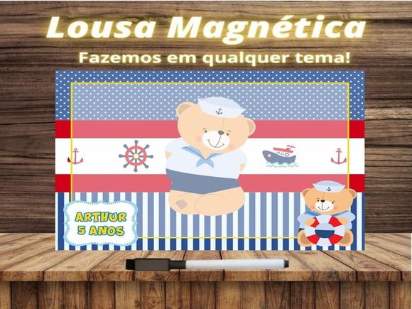 Lousa Magnética Ursinho Marinheiro com Embalagem