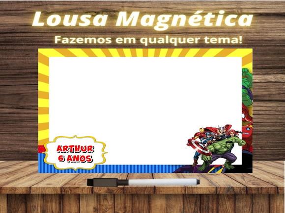 Lousa Magnética Vingadores com Embalagem