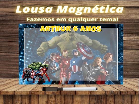 Lousa Magnética Vingadores com Embalagem