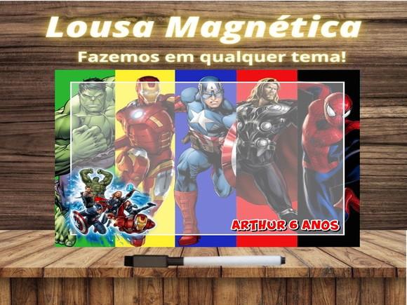 Lousa Magnética Vingadores com Embalagem