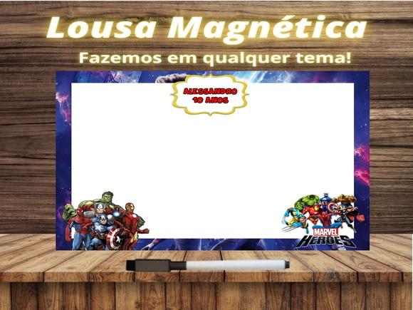 Lousa Magnética Vingadores com Embalagem