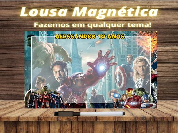 Lousa Magnética Vingadores com Embalagem