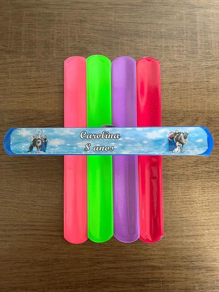 Pulseira Bate Enrola Personalizada Frozen