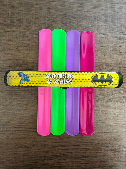 Pulseira Bate Enrola Personalizada Batman