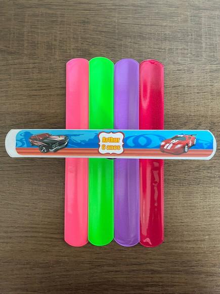 Pulseira Bate Enrola Personalizada Hot Wheels
