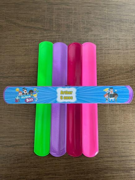Pulseira Bate Enrola Personalizada Mundo Bita