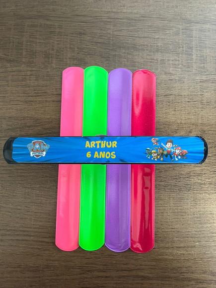 Pulseira Bate Enrola Personalizada Patrulha Canina