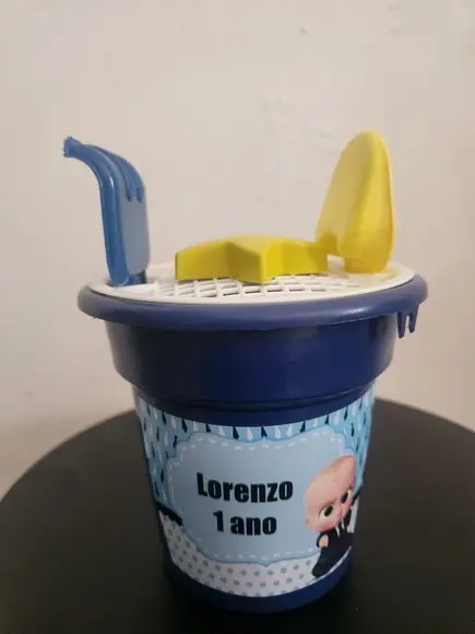 Balde de Praia Personalizado Poderoso Chefinho