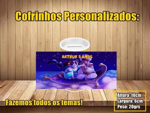 Cofrinho Personalizado Aladdin