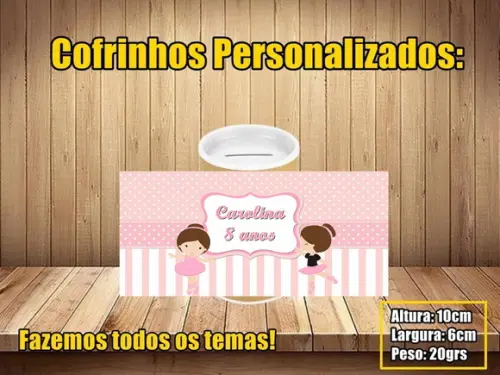 Cofrinho Personalizado Bailarina