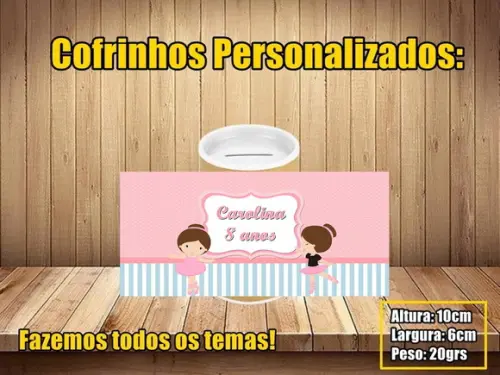 Cofrinho Personalizado Bailarina