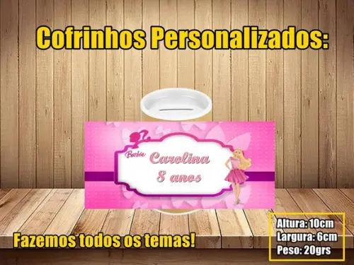Cofrinho Personalizado Barbie