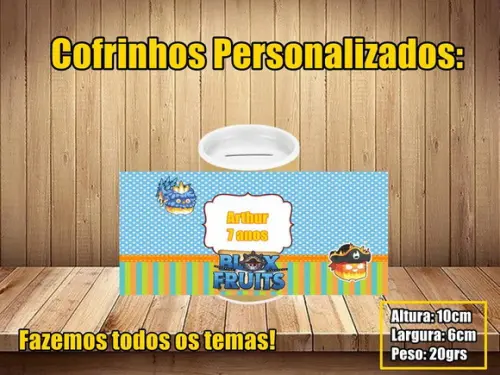 Cofrinho Personalizado Blox Fruits