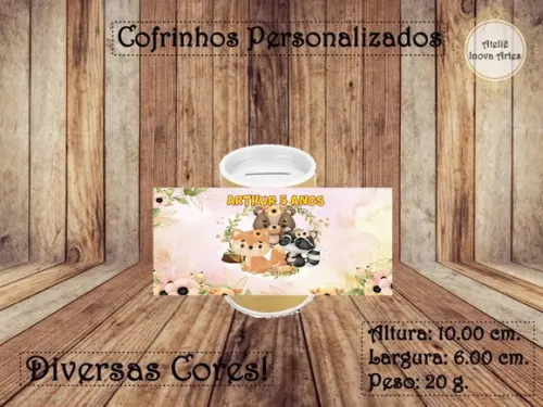 Cofrinho Personalizado Bosque Encantado