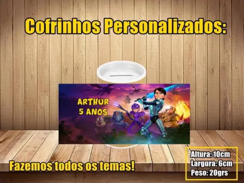 Cofrinho Personalizado Caçadores de Trolls