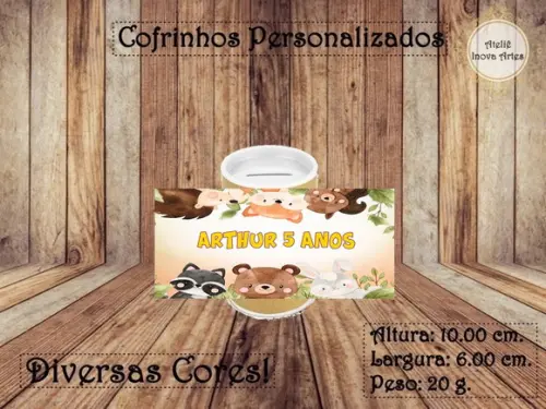 Cofrinho Personalizado Bosque Encantado