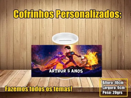 Cofrinho Personalizado Caçadores de Trolls