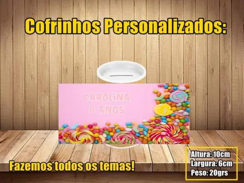 Cofrinho Personalizado Confeitaria