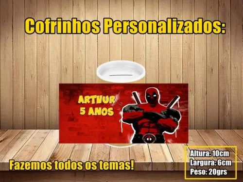 Cofrinho Personalizado Deadpool