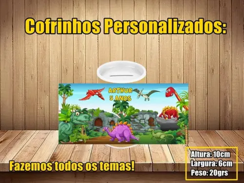 Cofrinho Personalizado Dinossauro