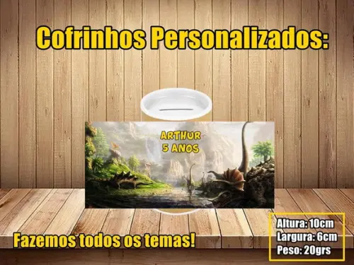 Cofrinho Personalizado Dinossauro
