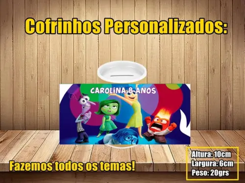 Cofrinho Personalizado Divertidamente