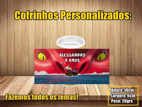 Cofrinho Personalizado Fera do Mar