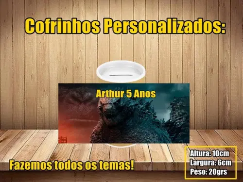Cofrinho Personalizado Godzilla