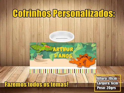 Cofrinho Personalizado Jurassic World